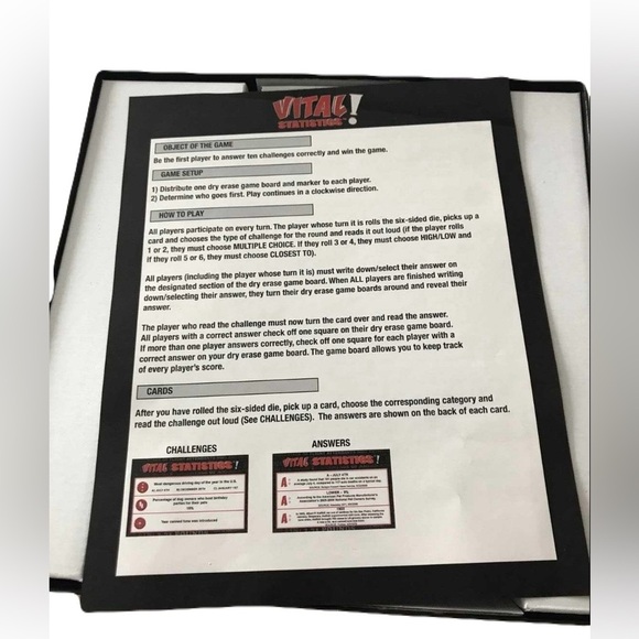 Vital Statistics trivia game - Picture 4 of 5